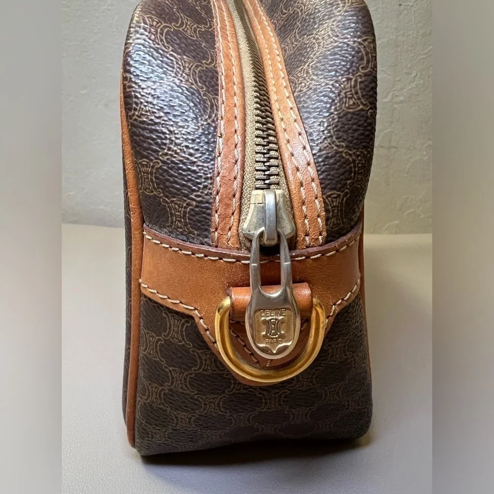 Vintage Celine Macadam Pattern Handbag. - Picture 7 of 15